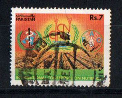 Pakistan - 1992 - International Conference On Nutrition, Rome  - Used. Condition As Per Scan. - Pakistan