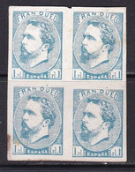 1873 - España - Edifil 156 - Carlos VII - MNH - Bloque 4 - Falsos - Nuovi
