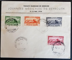 LEBANON - FDC OF MEDICAL CONGRESS STAMPS , YEAR 1938. - Libanon