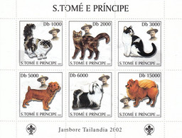 SAO TOME AND PRINCIPE 2112-2117,unused,dogs - Dogs