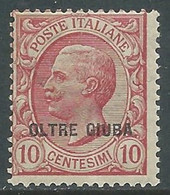 1925 OLTRE GIUBA EFFIGIE 10 CENT MNH ** - RF36-9 - Oltre Giuba