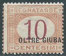 1925 OLTRE GIUBA SEGNATASSE 10 CENT MNH ** - RF40-4 - Oltre Giuba
