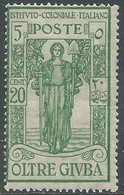 1926 OLTRE GIUBA PRO ISTITUTO COLONIALE 20 CENT MNH ** - RF19-4 - Oltre Giuba