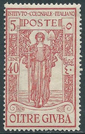 1926 OLTRE GIUBA PRO ISTITUTO COLONIALE 40 CENT MNH ** - RF19-4 - Oltre Giuba