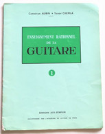 Livre Méthode Partition Recueil Vintage Sheet Music Album ENSEIGNEMENT RATIONNEL DE LA GUITARE Aubin Chemla - Aprendizaje