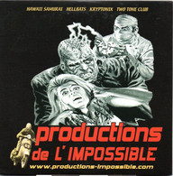 PRODUCTIONS DE L'IMPOSSIBLE - CD - HAWAII SAMURAI - HELLBATS - KRYPTONIX - TWO TONE CLUB - Rock