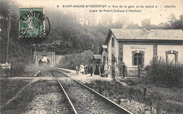 Saint-André-d'Hébertot      14        Vue De La Gare Et Du Tunnel  (voir Scan) - Sonstige & Ohne Zuordnung