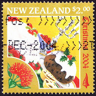 NEW ZEALAND 2004 QEII $2 Multicoloured, Christmas-Food SG2747 FU - Oblitérés