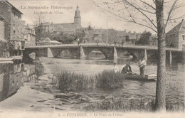 CARTE POSTALE ORIGINALE ANCIENNE : PUTANGES LE PONT DE L'ORNE  ANIMEE ORNE (61) - Putanges