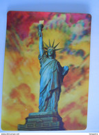 Carte 3-D Post Card Vrijheidsbeeld Statue De La Liberté Statue Of Liberty Grand Format 12 X 16 Cm - Statue De La Liberté