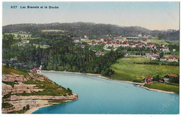 LES BRENETS: Passage Au Bord Du Doubs Et Village ~1910 - Les Brenets