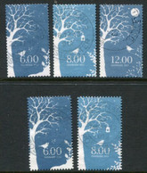 DENMARK 2012 Winter Both Perforations Used.  Michel 1719-21A + 1719-20C - Used Stamps