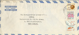 SUDAN / SOUDAN - SOBRE CIRCULADO POR VIA AÉREA , OMDURMAN - FOLK ART , SAILING BOAT , SUDAN GAME - Soedan (1954-...)