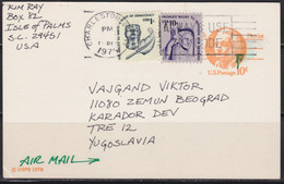 United States 1979 Postal Stationery For Belgrade - 1961-80