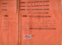 VP20.021 - 1946 / 47 - Lot De 8 Reçus Signés, Mr Henri De LA FLEURIAYE Père à LUCON - Autographes