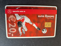 NETHERLANDS  ARENA CARD FOOTBAL/SOCCER  AJAX AMSTERDAM  HUNTELAAR  €20,- USED CARD  ** 10370** - Public