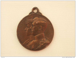 Medaille Roi Albert Reine Elisabeth  1910 Belgie Belgique Belgium Diam: 28 Mm - Autres & Non Classés