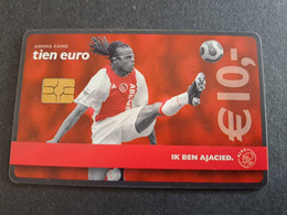 NETHERLANDS  ARENA CARD FOOTBAL/SOCCER  AJAX AMSTERDAM   EDGAR DAVIDS   €10,- USED CARD  ** 10373** - Públicas