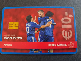 NETHERLANDS  ARENA CARD FOOTBAL/SOCCER  AJAX AMSTERDAM   HUNTELAAR/SUAREZ    €10,- USED CARD  ** 10374** - Openbaar