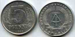 Allemagne Germany 5 Pfennig 1968 A J 1509 KM 9.1 - 5 Pfennig