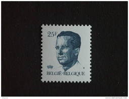 België Belgique 1990 Boudewijn Baudouin Type Velghe Gomme Verdâtre 2356 P5 Yv 2353  MNH ** - 1981-1990 Velghe