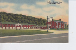 Carte Postal Ve Nard COlonial Motel Cincinnati Ohio Jul 281953 3 Cents US - Cincinnati