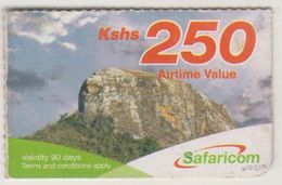 KENYA - Mountain 250 (1/4 Size), Safaricom Card , Expiry Date:19/10/2011, Used - Kenia