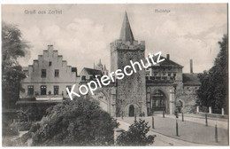 Gruß Aus Zerbst 1908 - Bahnpoststempel   (z7081) - Zerbst