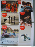 Coca Cola  Winter 2013-2014 7 Cartes Kaarten Boomerang Belgique België Pub - Cartoline