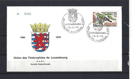 Luxembourg:756 Sur FDC - Roitelet (oblit. Congrès National FSPL) - Songbirds & Tree Dwellers