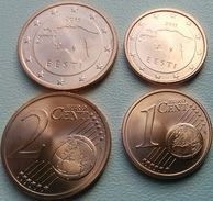 Eurocoins Estonia 1+2 Cents 2015 UNC / BU - Estonie