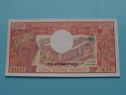 500 Cinq Cents Francs / Five Hundred > 1-01-83 ( A.16 - 24484 / 037524484 ) CAMEROUN ( Voir / See > Scans ) UNC ! - Camerún
