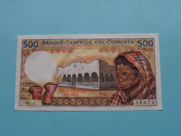500 Cinq Cents Francs > 1-01-83 ( W.1 - 34877 ) Banque Centrale Des COMORES ( Voir / See > Scans ) UNC ! - Comores