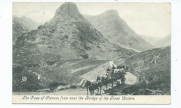 Postcard Scotland The Pass Of Glencoe From  Near The Bridge Of The Three Waters Mountains Posted 1906 - Stirlingshire