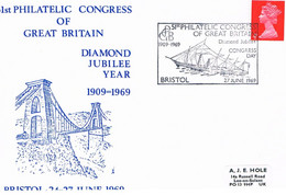 Großbritannien  Sonderumschlag  Bristol - Brücke, Segelschiffe - Special Cancellation - Ship, Bridge, Pont - Brieven En Documenten