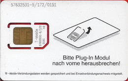 Germany - D1 - T-Mobile - Bitte Plug In Modul (''T-Mobile'' On Chip #2), GSM SIM2 Mini, Mint - [2] Prepaid
