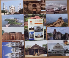 India 2022 Hidden Gem Of Maharashtra , Set Of 12 Postcards ( 1 Cancelled + 11 Mint MNH + 1 Brochure)  (**) Inde Indien - Covers & Documents