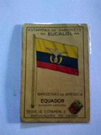 Ecuador Cromo(2) No Postcard.flag.eucalol Soap Cromo .Better Cond.e7 Reg.post.commems. - Equateur