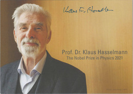 Original Autogramm Klaus Hasselmann Nobelpreis Für Physik 2021 /// Autograph Signiert Signed Signee - Autographes