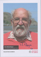 Michel Mayor Nobelpreis Für Physik 2019 // Autogramm Autograph Signiert Signed Signee - Autographes