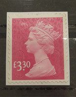 UK GB GREAT BRITAIN QEII 2015 £3.30 ROSE PINK, Security Machin High Value Definitive (sg U2969) Used, As Per Scan - Gebruikt