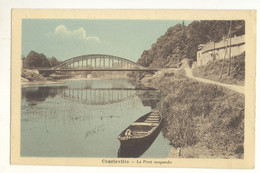 08/CPA - Charleville - Le Pont Suspendu - Charleville