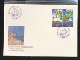 MACAU 1983 ON THE 16TH CENTURY AND THE DISCOVERIES FDC - FDC