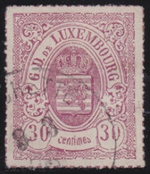 Luxembourg    .   Y&T     .    21  (2 Scans)     .    O    .     Oblitéré - 1859-1880 Coat Of Arms