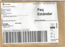 ESPAÑA SARRIA LUGO ETIQUETA LABEL PAQ ESTANDAR - Lettres & Documents