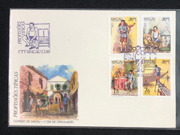 MACAU 1990 TYPICAL JOBS II FDC - FDC