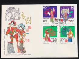 MACAU 1991 CHINESE OPERA FDC - FDC