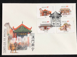 MACAU 1992 TEMPLES OF MACAU I FDC - FDC