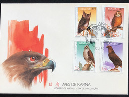 MACAU 1993 BIRDS OF PREY FDC - FDC