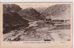 PAKISTAN (British India) Caravans Passing Through Khyber Pass - RPPC - Pakistan